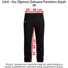 Üsküdar Amerikan Lisesi Kız Öğrenci Dokuma Pantolon Siyah 36