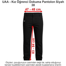 Üsküdar Amerikan Lisesi Kız Öğrenci Dokuma Pantolon Siyah 38