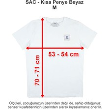 Sev Amerikan Koleji Kısa Penye Beyaz M