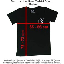 Özel Sezin Okulu Lise Kısa T-Shirt Siyah L Beden