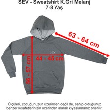 Sev Okulları Sweatshirt Koyu Gri Melanj 9-10 Yaş