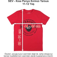 Sev Okulları Kısa Penye Kırmızı Tarsus 11-12 Yaş