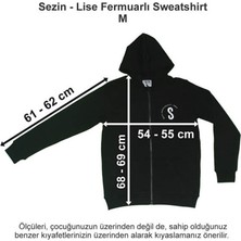 Özel Sezin Okulu Lise Fermuarlı Sweatshirt Siyah M Beden