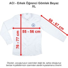 Özel Izmir Amerikan Koleji Erkek Öğrenci Gömlek Beyaz Xl