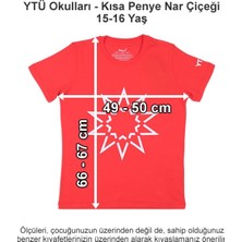 Ytü Okulları - Kısa Penye Nar Çiçeği 15-16 Yaş