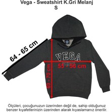 Vega Okulları Sweatshirt Koyu Gri Melanj S
