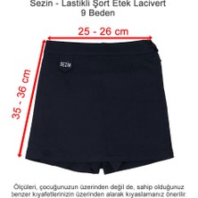 Özel Sezin Okulu Lastikli Şort Etek Lacivert 9 Beden