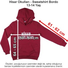 Hisar Okulları Sweatshirt Bordo 13-14 Yaş