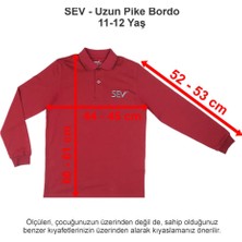 Sev Okulları Uzun Pike Bordo 11-12 Yaş