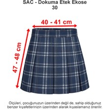 Sev Amerikan Koleji Dokuma Etek Ekose 30