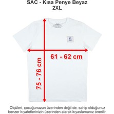 Sev Amerikan Koleji Kısa Penye Beyaz 2xl