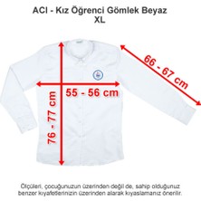 Özel Izmir Amerikan Koleji Kız Öğrenci Gömlek Beyaz Xl