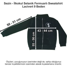 Özel Sezin Okulu Ilkokul Selanik Fermuarlı Sweatshirt Lacivert 9 Beden