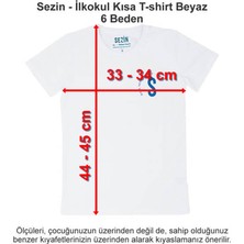 Özel Sezin Okulu Ilkokul Kısa T-Shirt Beyaz 6 Beden