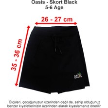Oasis International School Skort Black 5-6 Age
