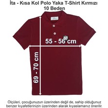 Ita Okulları Kısa Kol Polo Yaka T-Shirt Kırmızı 10 Beden