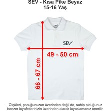 Sev Okulları Kısa Pike Beyaz 15-16 Yaş