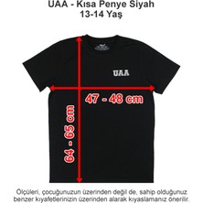 Üsküdar Amerikan Lisesi Kısa Penye Siyah 13-14 Yaş