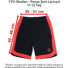 Ytü Okulları - Penye Şort Lacivert 11-12 Yaş