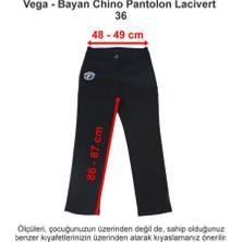 Vega Okulları Bayan Chino Pantolon Lacivert 36