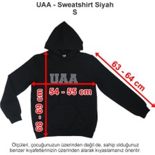 Üsküdar Amerikan Lisesi Sweatshirt Siyah 2 Iplik S