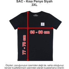 Sev Amerikan Koleji Kısa Penye Siyah 3xl