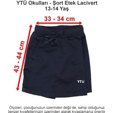 Ytü Okulları - Şort Etek Lacivert 13-14 Yaş