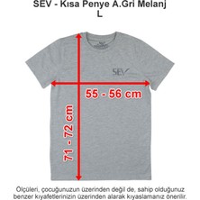 Sev Okulları Kısa Penye Açık Gri Melanj L