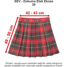 Sev Okulları Dokuma Etek Ekose 30