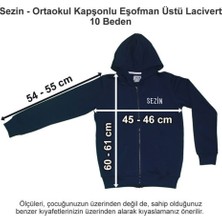 Özel Sezin Okulu Ortaokul Kapşonlu Eşofman Üstü Lacivert 10 Beden