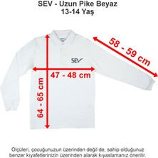 Sev Okulları Uzun Pike Beyaz 13-14 Yaş