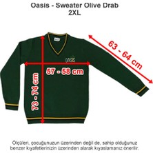 Oasis International School Sweater Olive Drab 2 Xl