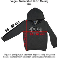 Vega Okulları Sweatshirt Koyu Gri Melanj Xxl