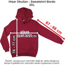 Hisar Okulları Sweatshirt Bordo 2xl