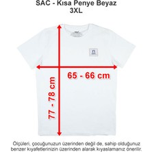 Sev Amerikan Koleji Kısa Penye Beyaz 3xl
