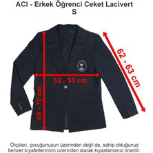 Özel Izmir Amerikan Koleji Erkek Öğrenci Ceket Lacivert S