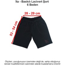 Ita Okulları Baskılı Lacivert Şort 6 Beden