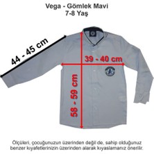 Vega Okulları Gömlek Mavi 7-8 Yaş