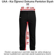 Üsküdar Amerikan Lisesi Kız Öğrenci Dokuma Pantolon Siyah 32