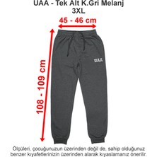 Üsküdar Amerikan Lisesi Tek Alt Koyu Gri Melanj 3 Iplik 3xl