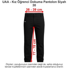 Üsküdar Amerikan Lisesi Kız Öğrenci Dokuma Pantolon Siyah 30
