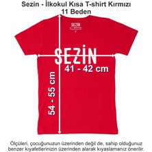 Özel Sezin Okulu Ilkokul Kısa T-Shirt Kırmızı 11 Beden