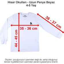 Hisar Okulları Uzun Penye Beyaz 4-5 Yaş