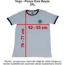Vega Okulları Penye Kısa Beyaz Xxl
