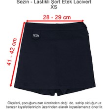 Özel Sezin Okulu Lastikli Şort Etek Lacivert Xs Beden