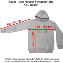 Özel Sezin Okulu Lise Hoodie Sweatshirt Bej Xxl Beden