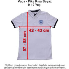 Vega Okulları Pike Kısa Beyaz 9-10 Yaş