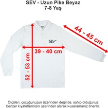 Sev Okulları Uzun Pike Beyaz 7-8 Yaş