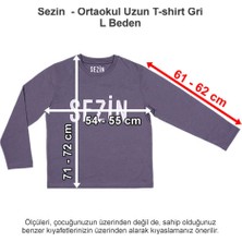 Özel Sezin Okulu Ortaokul Uzun T-Shirt Gri L Beden