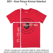 Sev Okulları Kısa Penye Kırmızı Istanbul L
